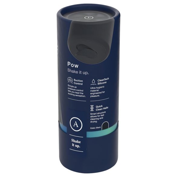 Arcwave Pow - manuāls sūkšanas masturbators (melns)