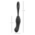 Melnais samts perfektais stimuls - uzliekams dildo (melns)