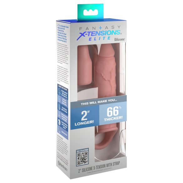 X-TENSION Elite 2 - erekcijas gredzena dzimumlocekļa uzmava (dabīgs)