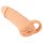 Dabīga āda - dzimumlocekļa uzmava un mākslīgā vagīna - 18cm (dabīga)