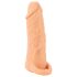 Dabīga āda - dzimumlocekļa uzmava un mākslīgā vagīna - 18cm (dabīga)