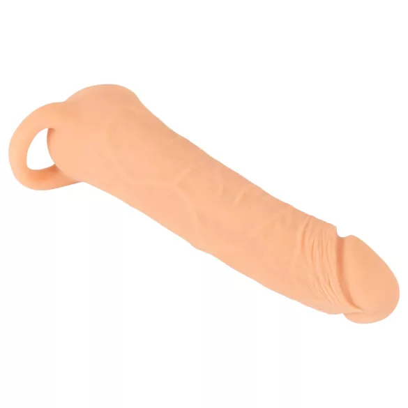 Nature Skin - 2in1 mākslīgā maksts un dzimumlocekļa uzmava 23 cm naturāls