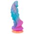 Beasty Cocks - ārpuszemes silikona dildo (zils-oranžs)