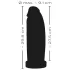 Realistixxx gigantisks dildo 30 cm melns