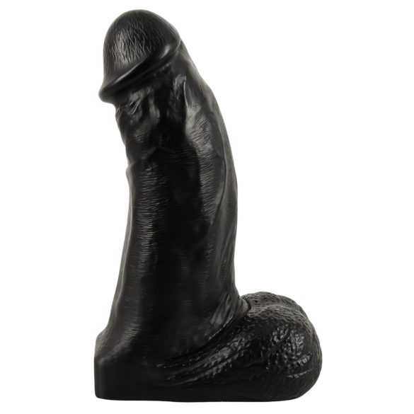 Realistixxx dildo ar sēkliniekiem 22 cm melns