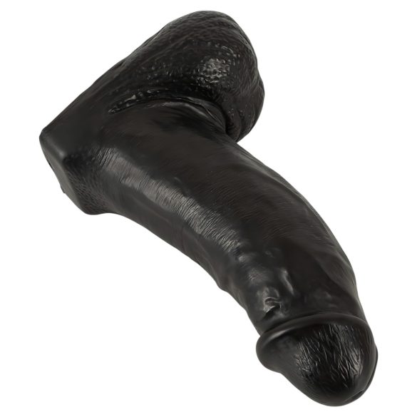 Realistixxx dildo ar sēkliniekiem 22 cm melns