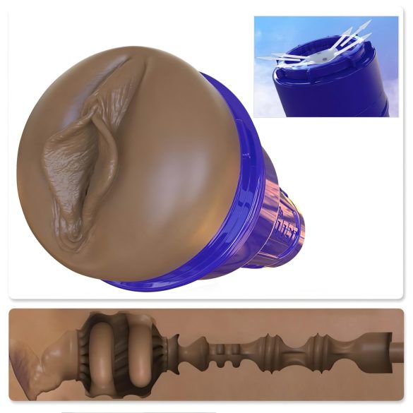Fleshlight Boost Bang - reālistisks brūns vagīnas masturbators