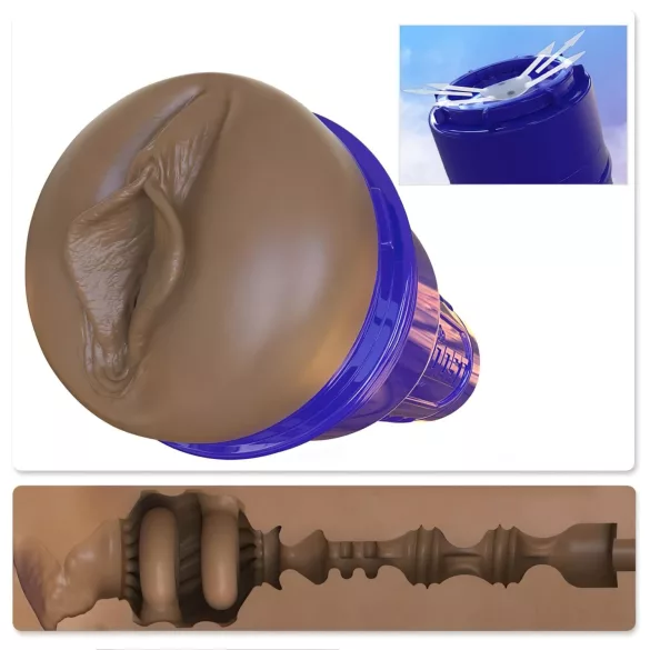 Fleshlight Boost Bang - masturbators ar reālistisku vagīnu brūna