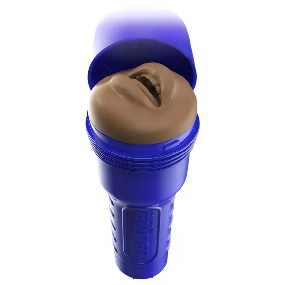 Fleshlight Boost Blow - orālais masturbators ar realistisku muti brūns