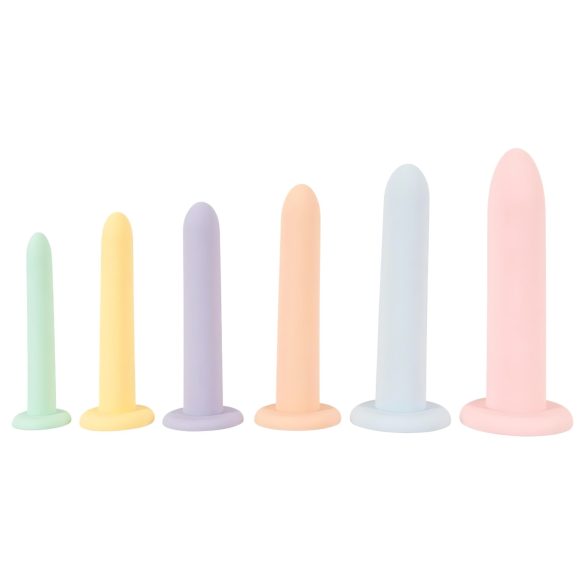 Seši vienā - dildo treniņu komplekts - 6 gab. (krāsains)