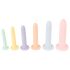 Seši vienā - dildo treniņu komplekts - 6 gab. (krāsains)