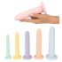 Seši vienā - dildo treniņu komplekts - 6 gab. (krāsains)