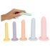 Seši vienā - dildo treniņu komplekts - 6 gab. (krāsains)