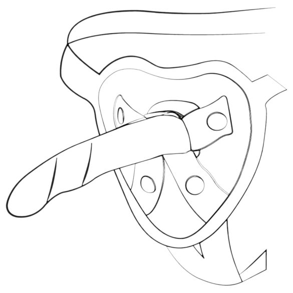 ROMP Piccolo - silikona dildo elastīgs zils-violets