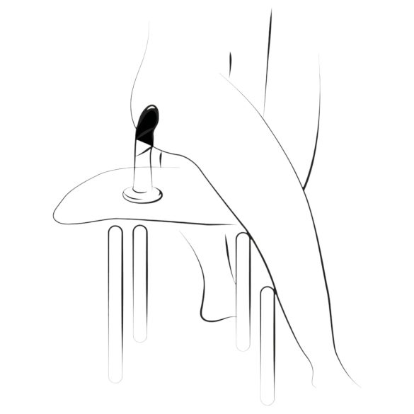 ROMP Piccolo - silikona dildo elastīgs zils-violets