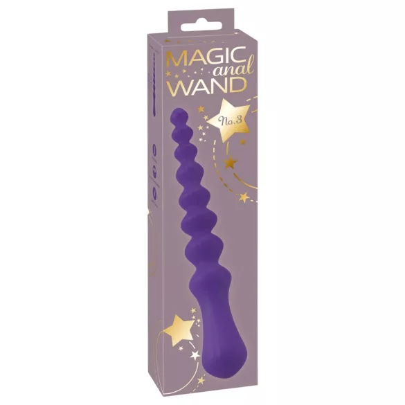 You2Toys - anālais dildo ar lodītēm, elastīgs, violets