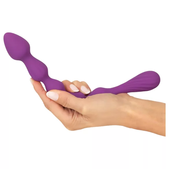 You2Toys - Lodveida, elastīgs anālais dildo - (violets)