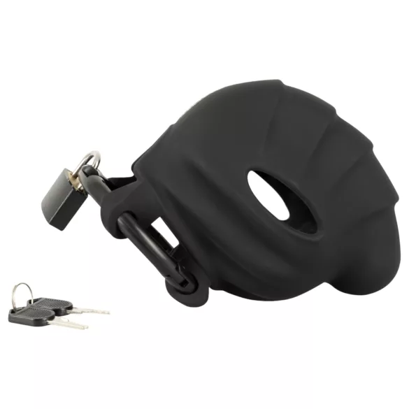 Black Velvets - dzimumlocekļa un sēklinieku būris melns