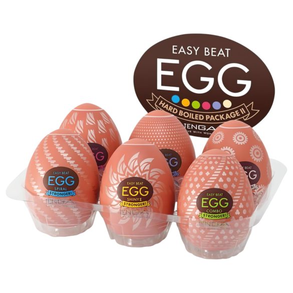 TENGA - Spēcīgāki olu masturbatori komplekts - 6 gab.