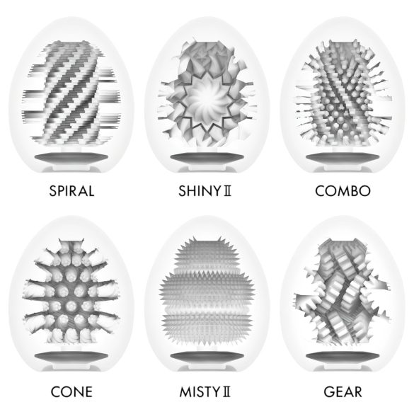 TENGA - masturbators olu komplekts spēcīgai stimulācijai 6 gab.