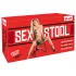 THE BANGER - Ultimate Sex Stool seksa krēsls ar dzīvības lieluma dildo (melns)