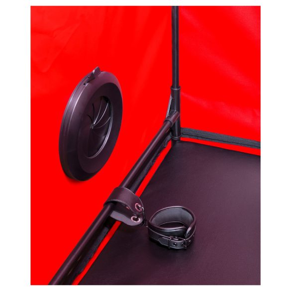 Secretdome - BDSM kabīne ar atverēm (melna)