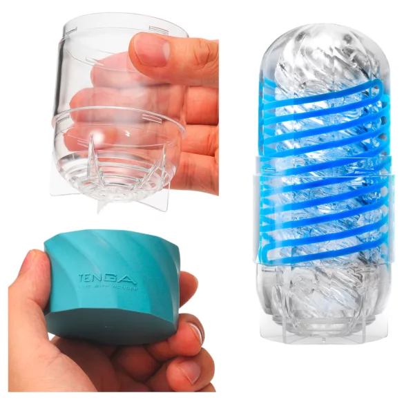 TENGA Spinner DX - masturbators (caurspīdīgs)