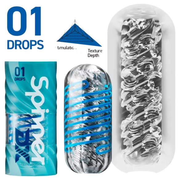 TENGA Spinner DX - masturbators (caurspīdīgs)