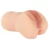 Realistixxx Real Stroker - reālistisks vagīnas un anālais masturbators (āda krāsā)