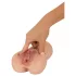 Realistixxx Real Stroker - reālistisks vagīnas un anālais masturbators (āda krāsā)