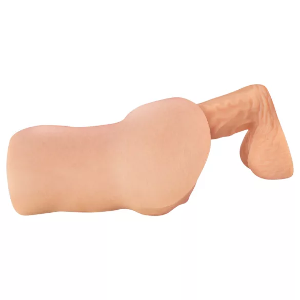 Realistixxx Real Stroker - reālistisks vagīnas un anālais masturbators (āda krāsā)