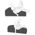 Liberator Aria Flip Chaise - daudzveidīgi transformējams tantra dīvāns‑gulta - 3 daļās (melns)