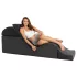 Liberator Aria Flip Chaise - daudzveidīgi transformējams tantra dīvāns‑gulta - 3 daļās (melns)