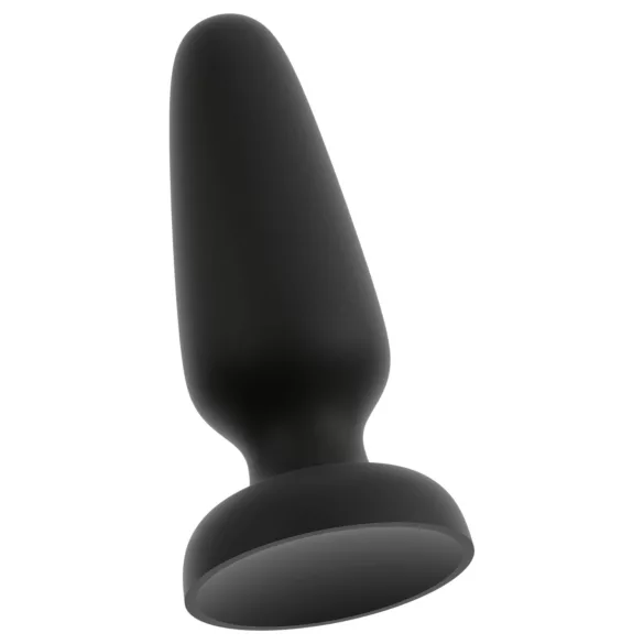Black Velvets - silikona anālais plugs ar piesūcekni (melns) - L