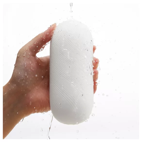 TENGA 3Dx Zen - 3D rakstains masturbators (balts)
