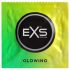EXS Glow - gaismu izstarojošie prezervatīvi (3 gab.)