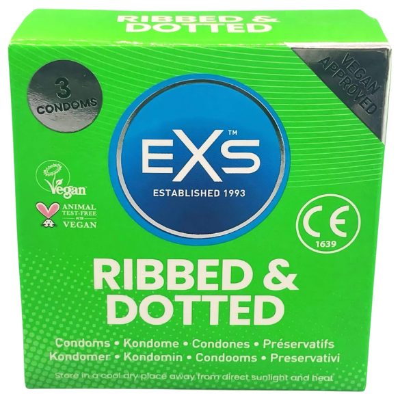 EXS Rievots, Punktēts un Izplests - prezervatīvi (3 gab.)
