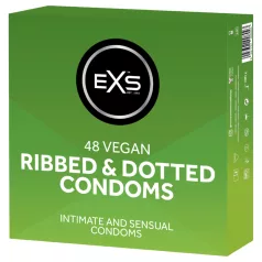   EXS Ribbed & Dotted - rievoti, punktoti prezervatīvi (48 gab.)