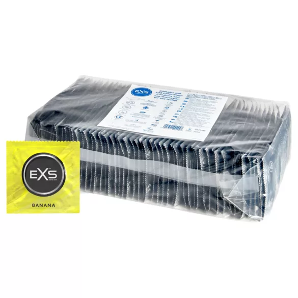 EXS Banana - prezervatīvi ar banānu garšu (100 gab.)