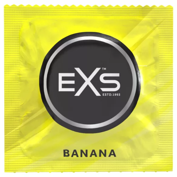 EXS Banana - prezervatīvi ar banānu garšu (100 gab.)