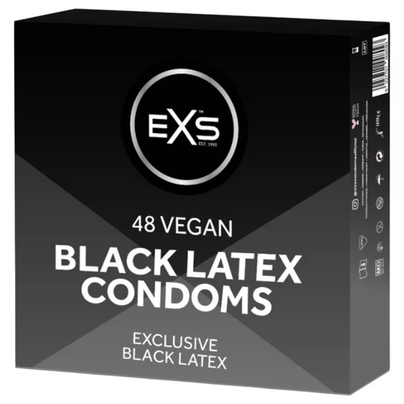 EXS Black - melni prezervatīvi (48 gab.)