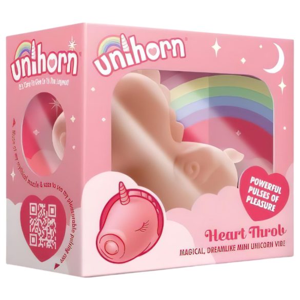 Unihorn Heart Throb - uzlādējams rozā vienradzis klitora stimulators
