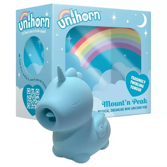 Unihorn Mount'n Peak - akumulatora klitora vibrators zilā krāsā