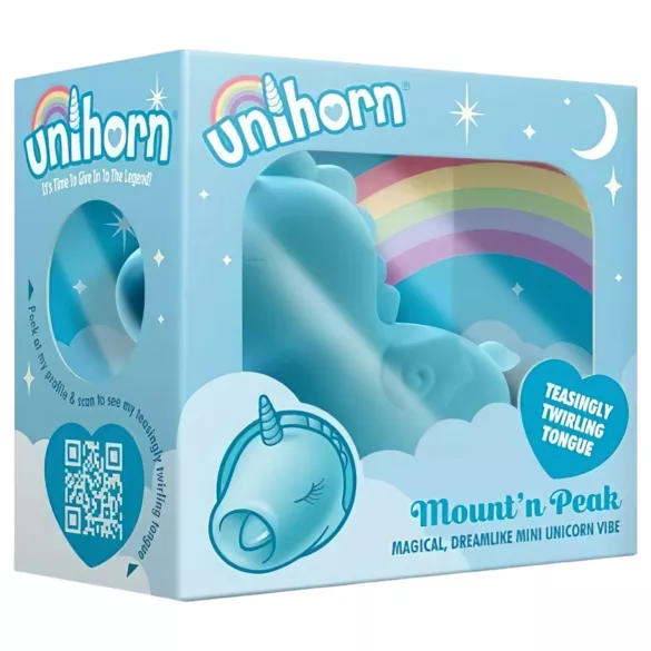 Unihorn Mount'n Peak - akumulatora klitora vibrators zilā krāsā
