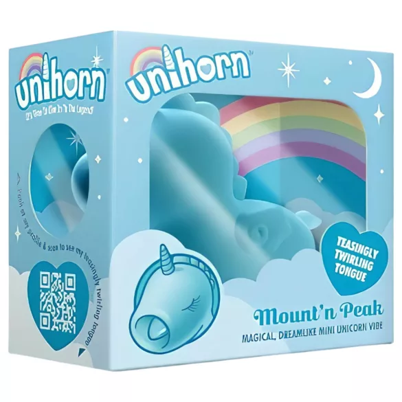 Unihorn Mount'n Peak - akumulatora klitora vibrators zilā krāsā