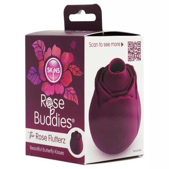 Skins Rose Flutterz - uzlādējams klitora vibrators (violets)