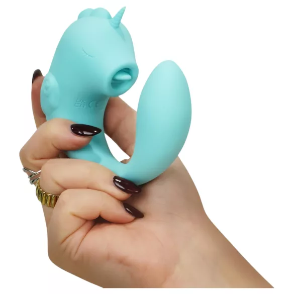 Unihorn C-Horse - G-punkta un klitora stimulatora vibrators (tirkīza)
