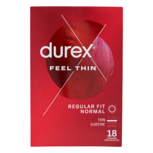 Durex Feel Thin - dzīvei līdzīga sajūta prezervatīvs (18 gab.)