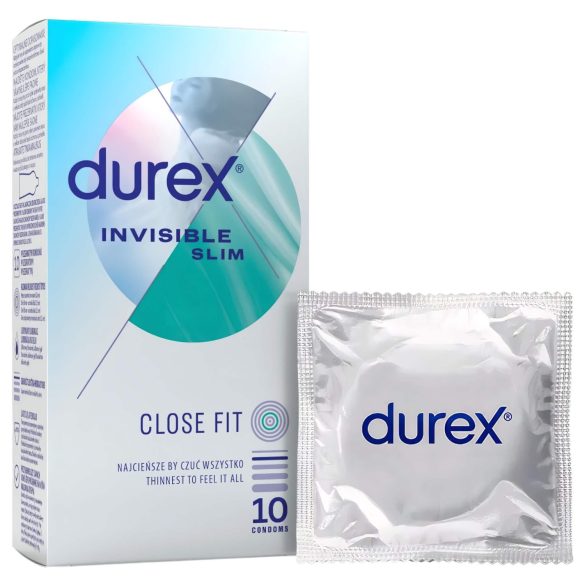 Durex Invisible Slim - plānākie prezervatīvi (10 gab.)