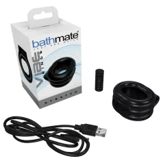   Bathmate Vibe Ring Stretch - uzlādējams vibrējošs dzimumlocekļa gredzens (melns)